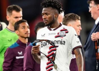 La réaction triste de Edmond Tapsoba après l’échec en finale de la Ligue Europa